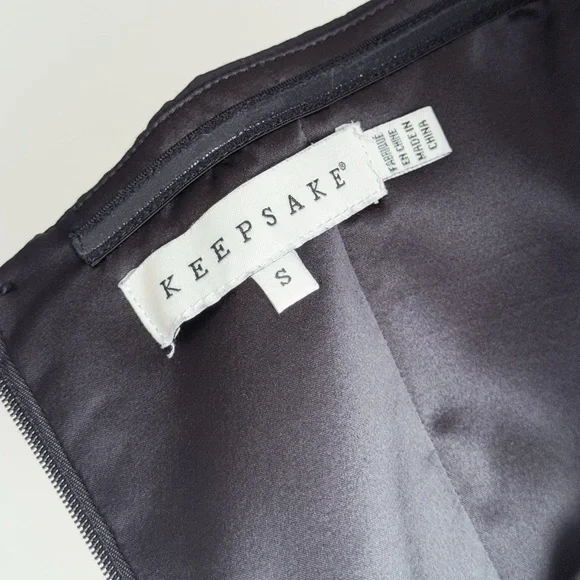 KEEPSAKE Hearts On Fire Strapless Sweetheart Black JumpsuitSize Small